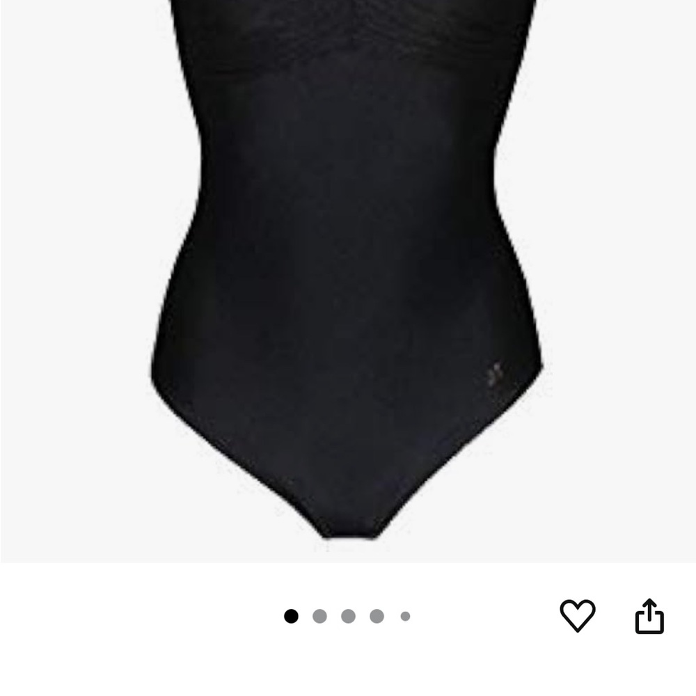 Classic Black One-Piece Swimsuit with High-Cut Leg
